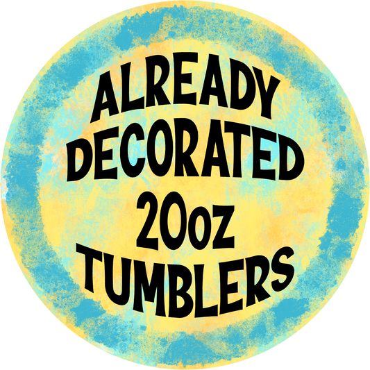 20oz decorated stainless steel tumbler