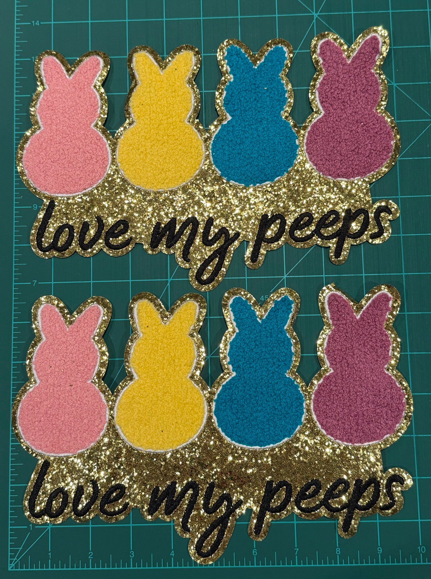 Chenille/Sequin iron on patches