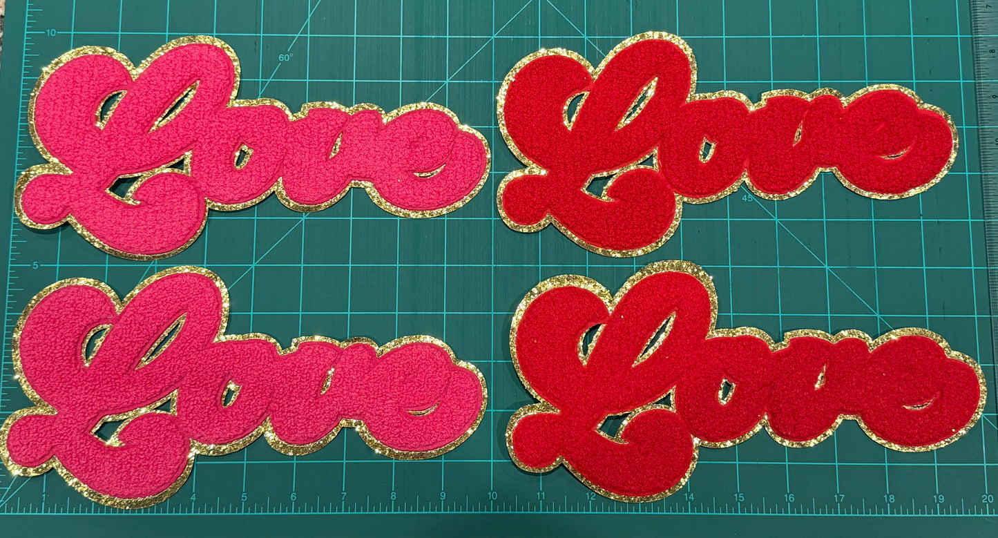 Chenille/Sequin iron on patches