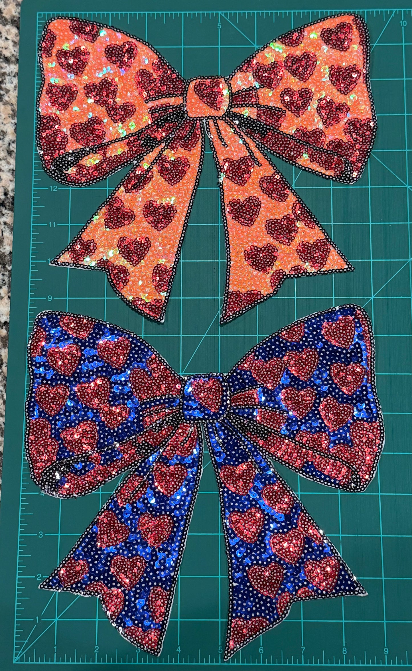Chenille/Sequin iron on patches