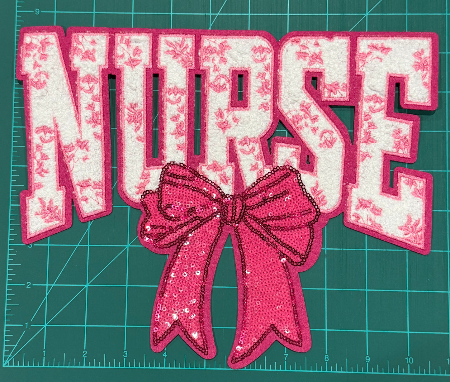 Chenille/Sequin iron on patches