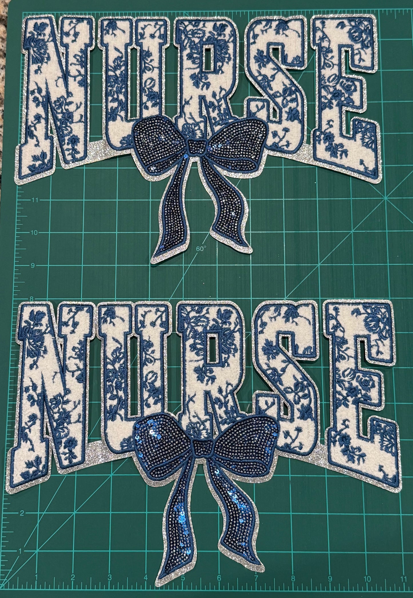 Chenille/Sequin iron on patches