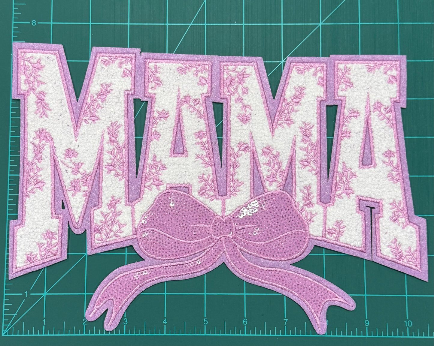 Chenille/Sequin iron on patches