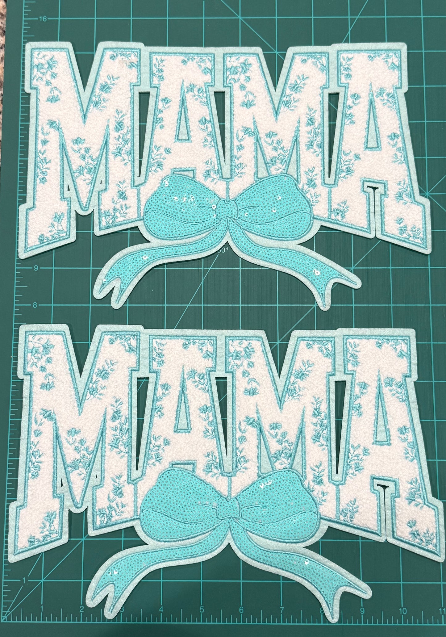 Chenille/Sequin iron on patches