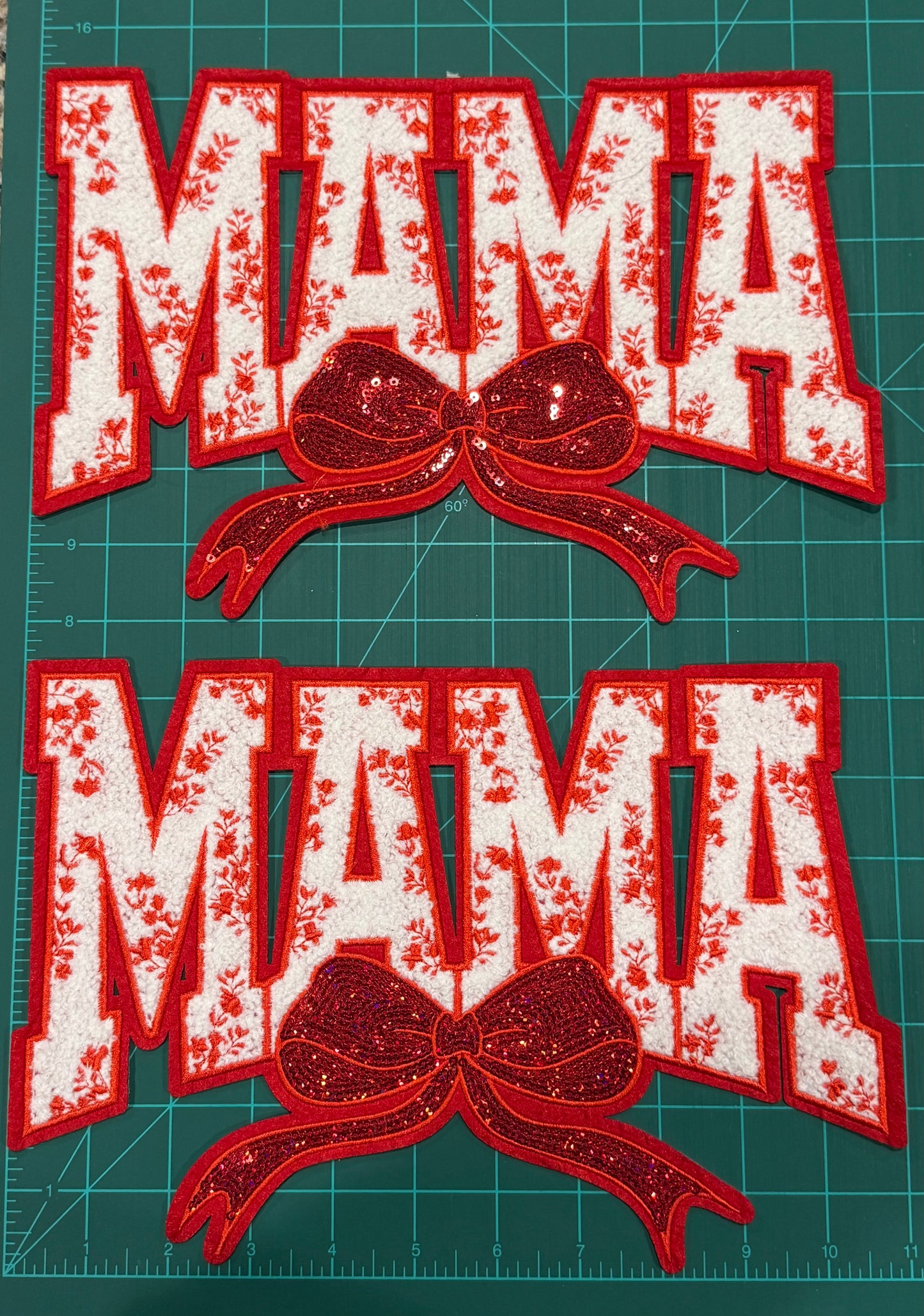 Chenille/Sequin iron on patches