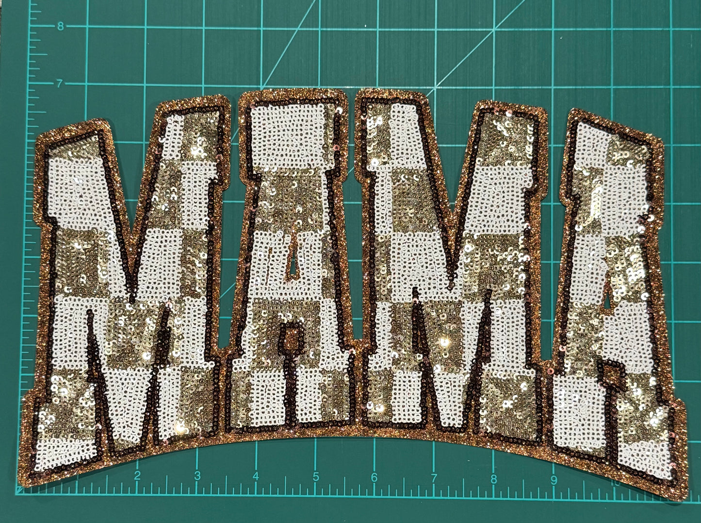 Chenille/Sequin iron on patches