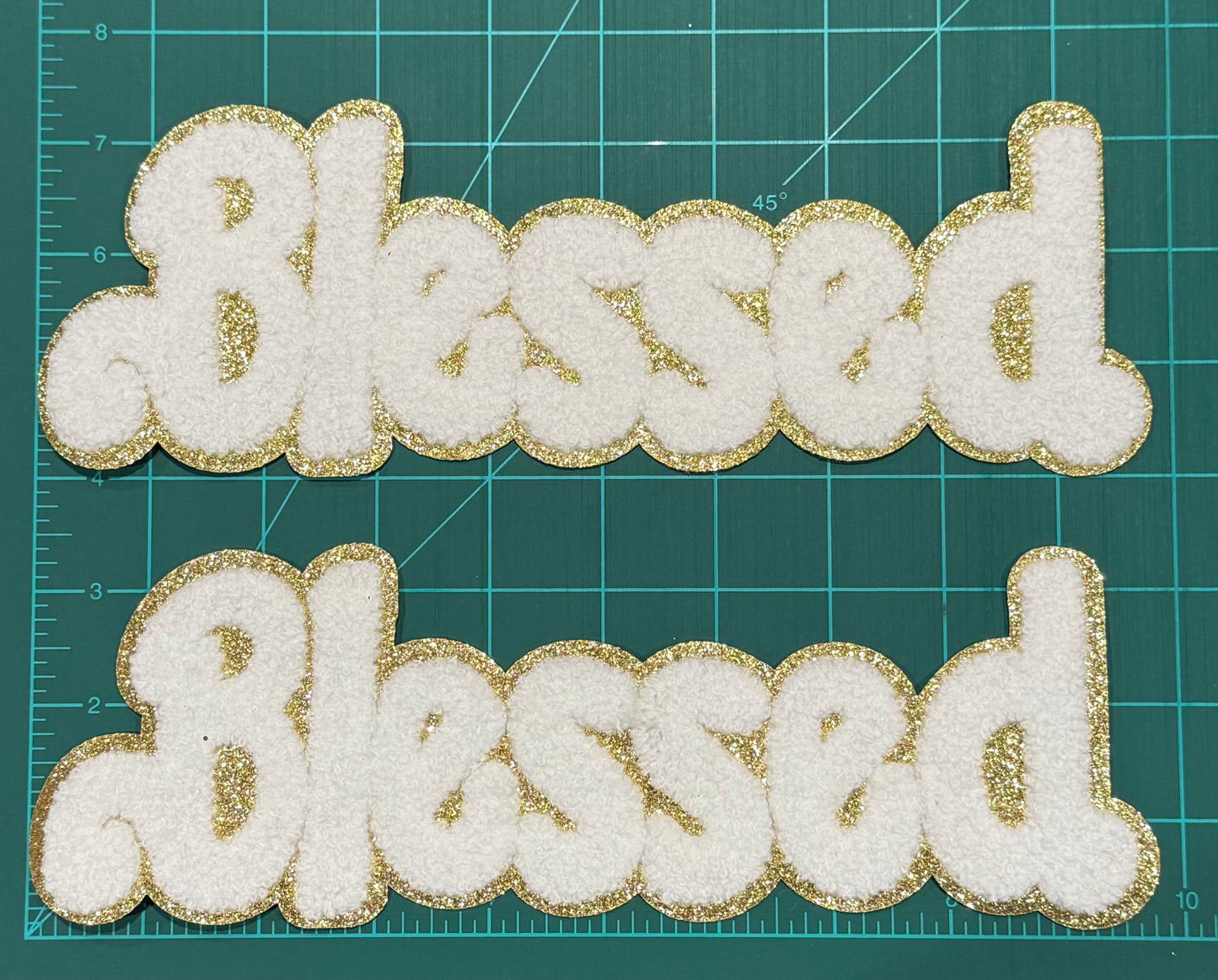 Chenille/Sequin iron on patches