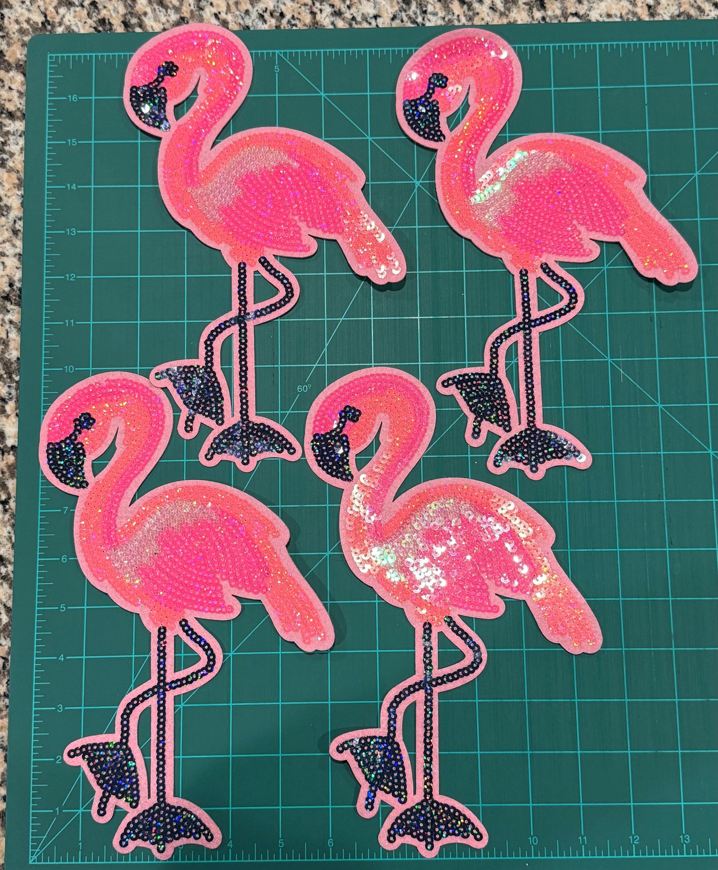Chenille/Sequin iron on patches