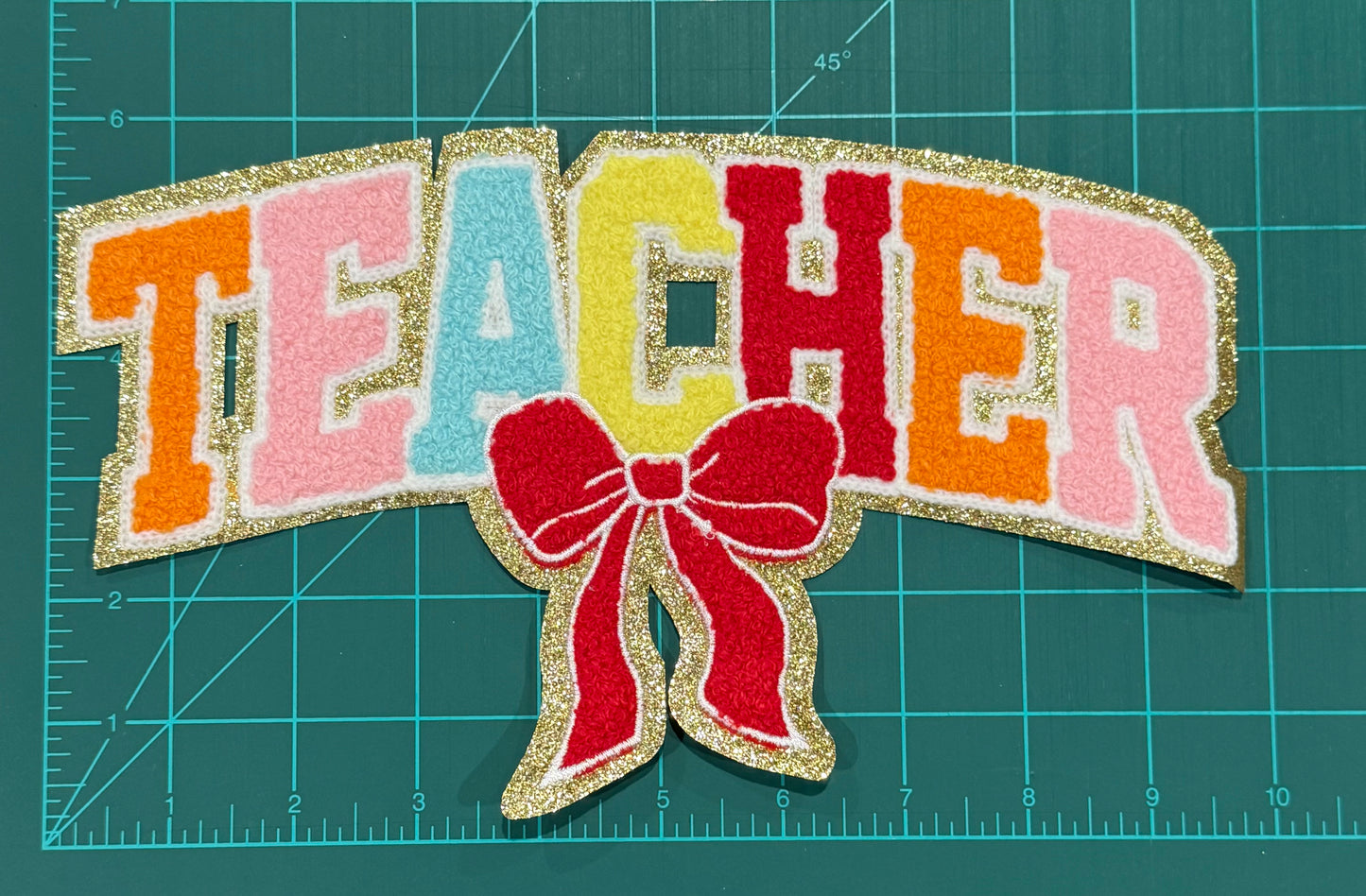 Chenille/Sequin iron on patches