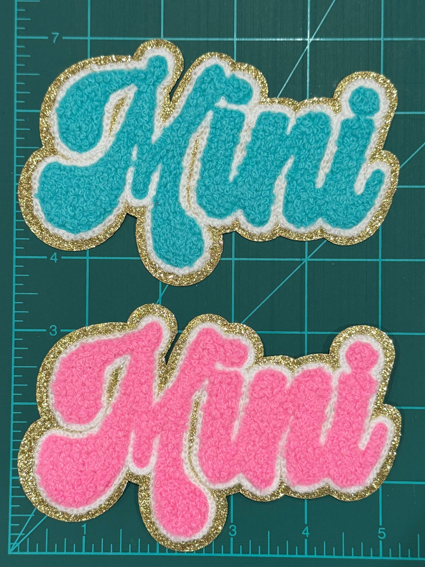 Chenille/Sequin iron on patches