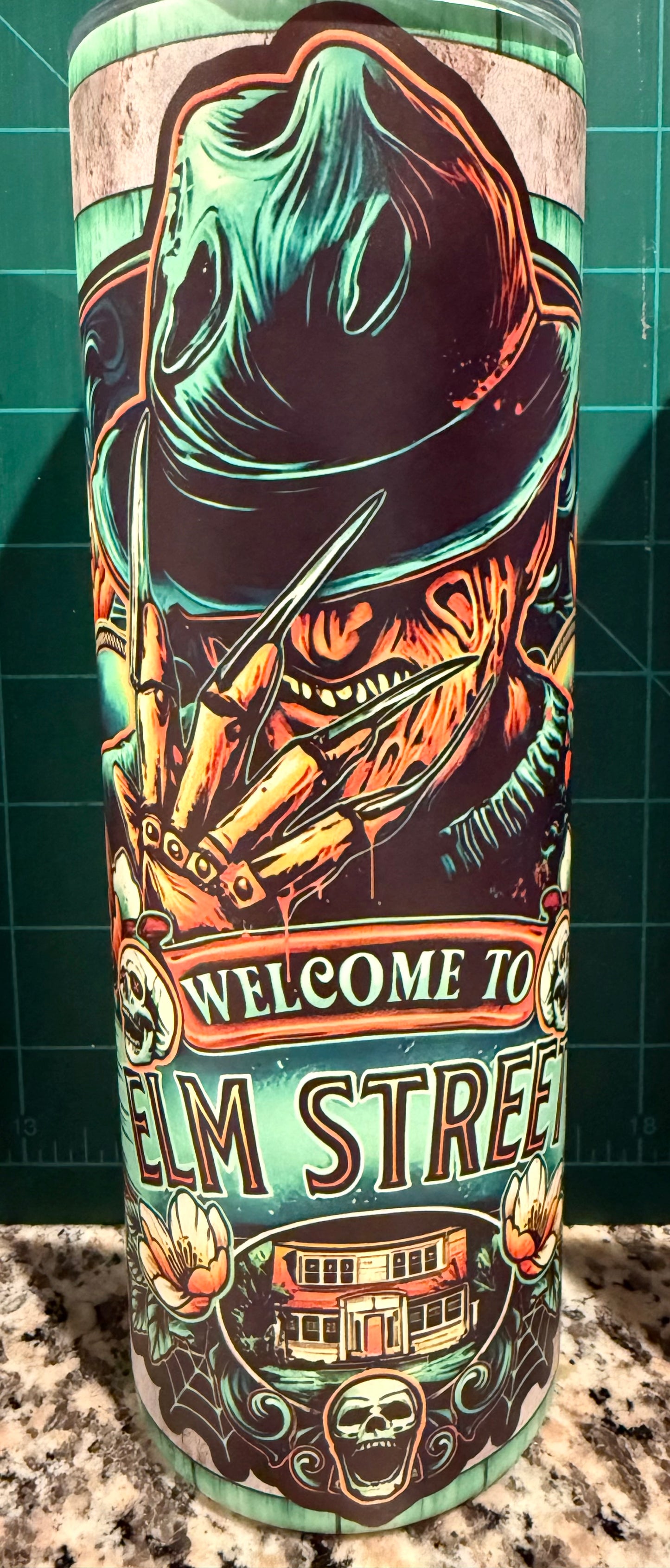 Halloween themed sublimated 20oz tumblers