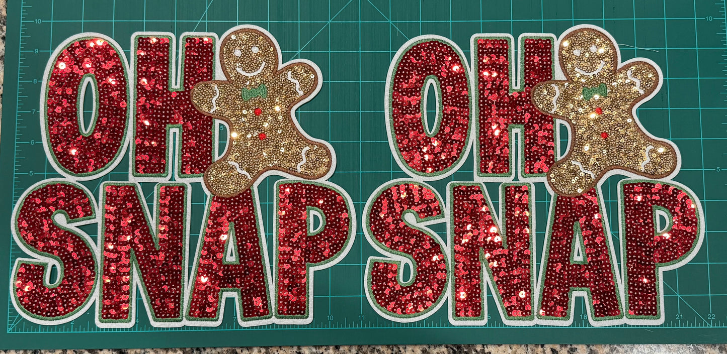 Chenille/Sequin iron on patches