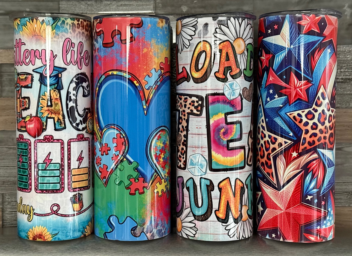 20oz decorated stainless steel tumbler