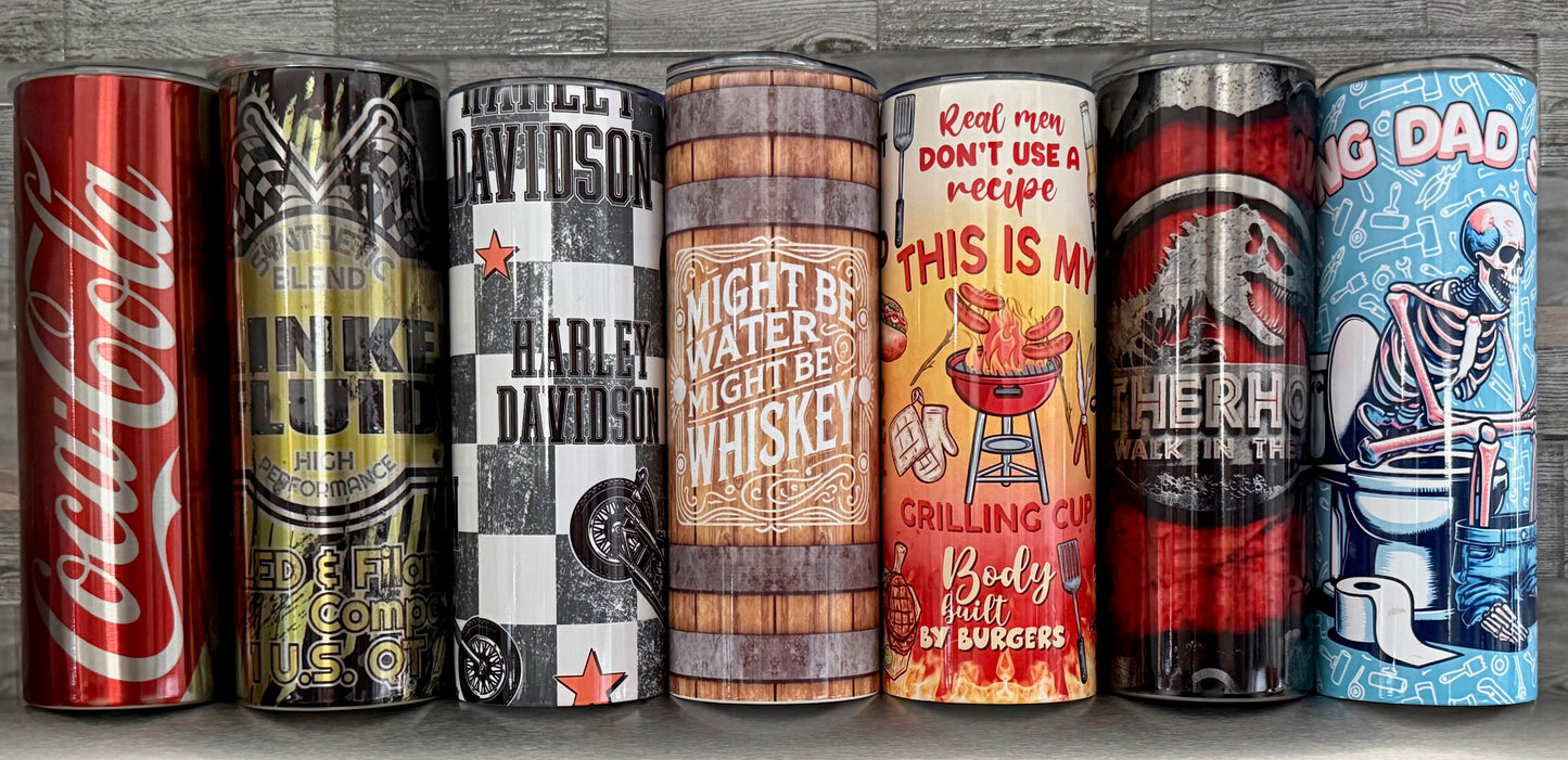 20oz decorated stainless steel tumbler