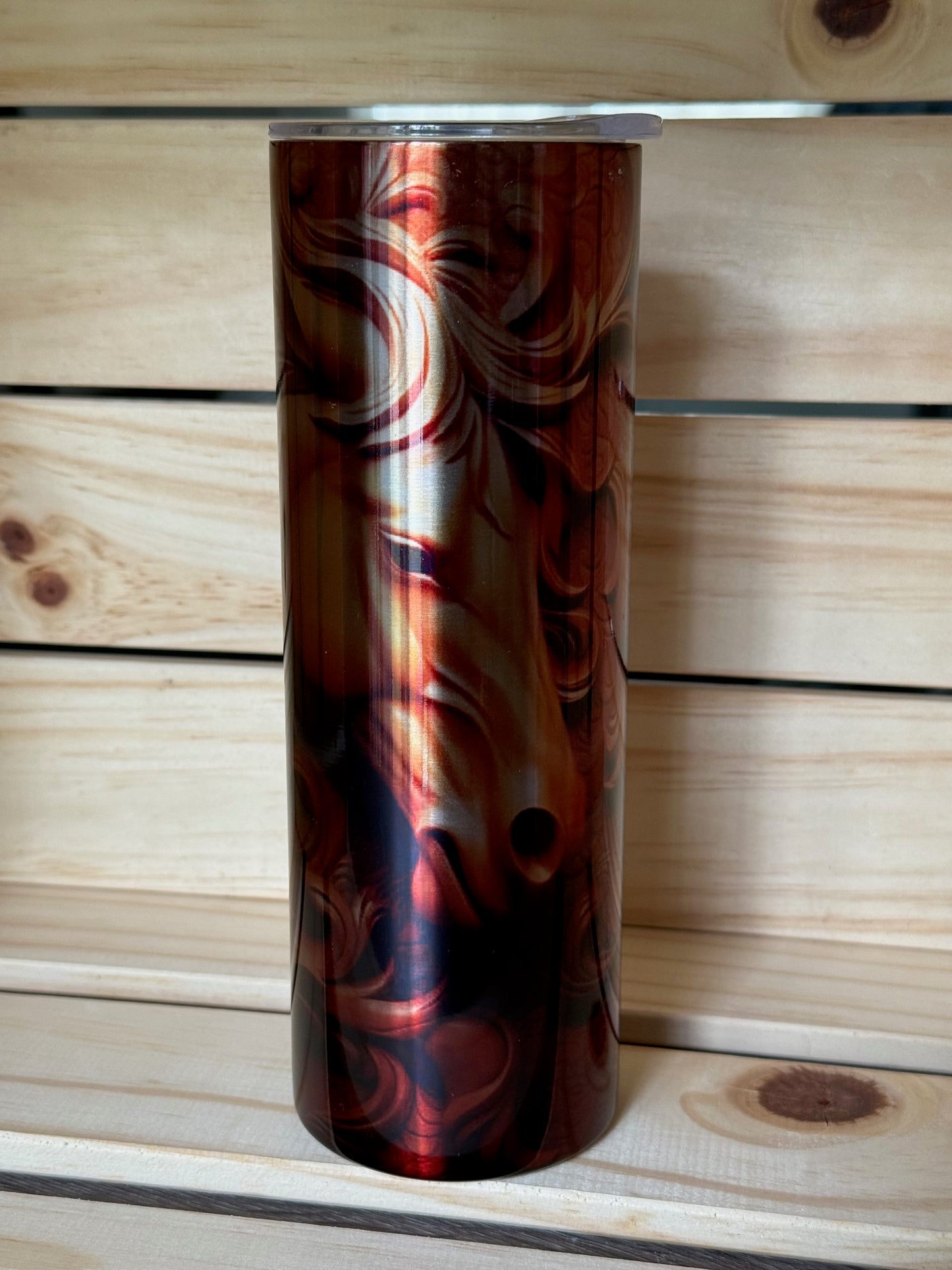 20oz decorated stainless steel tumbler