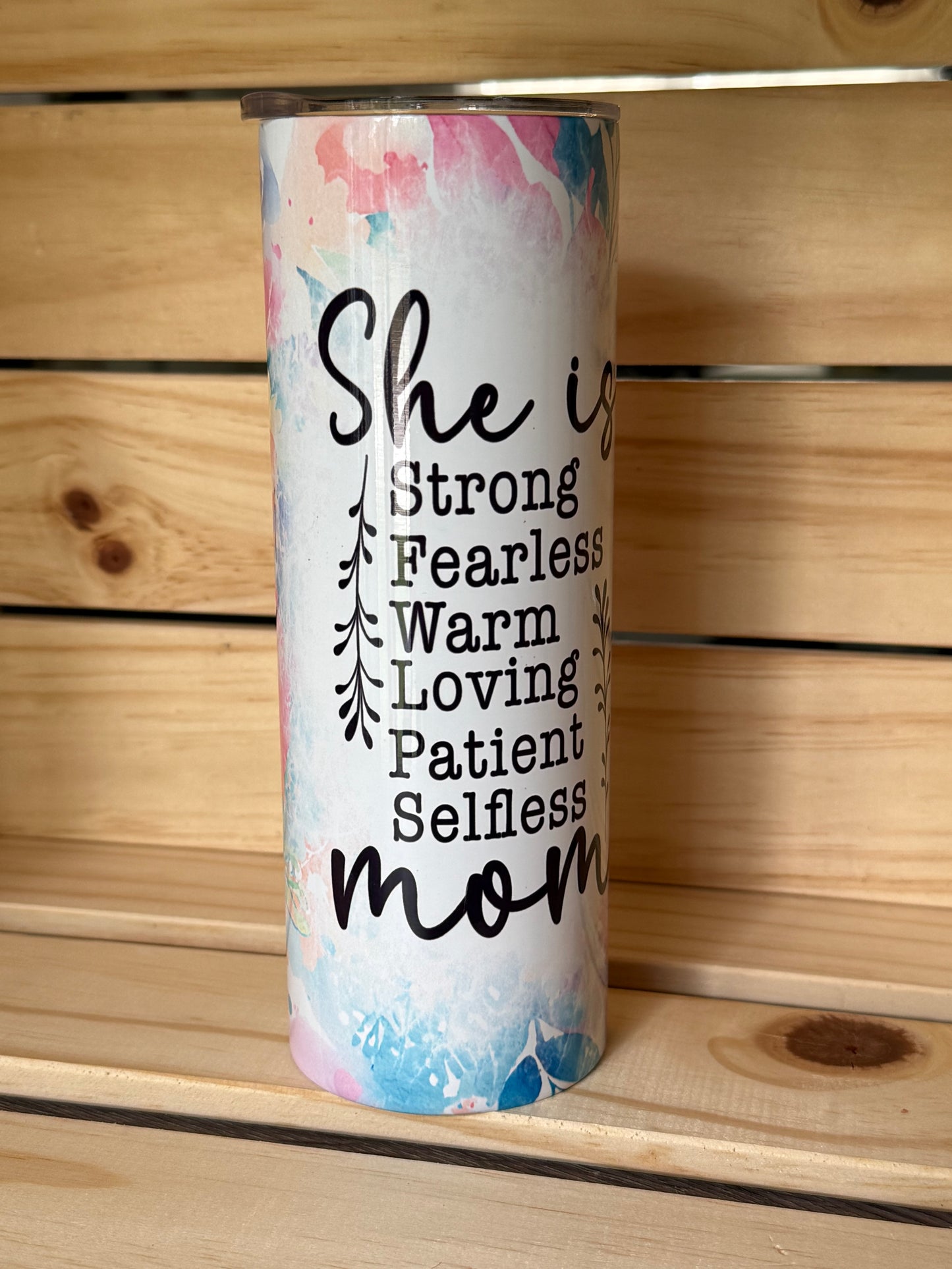 20oz decorated stainless steel tumbler
