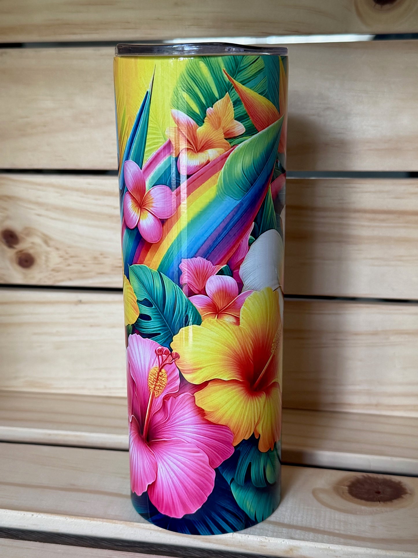 20oz decorated stainless steel tumbler
