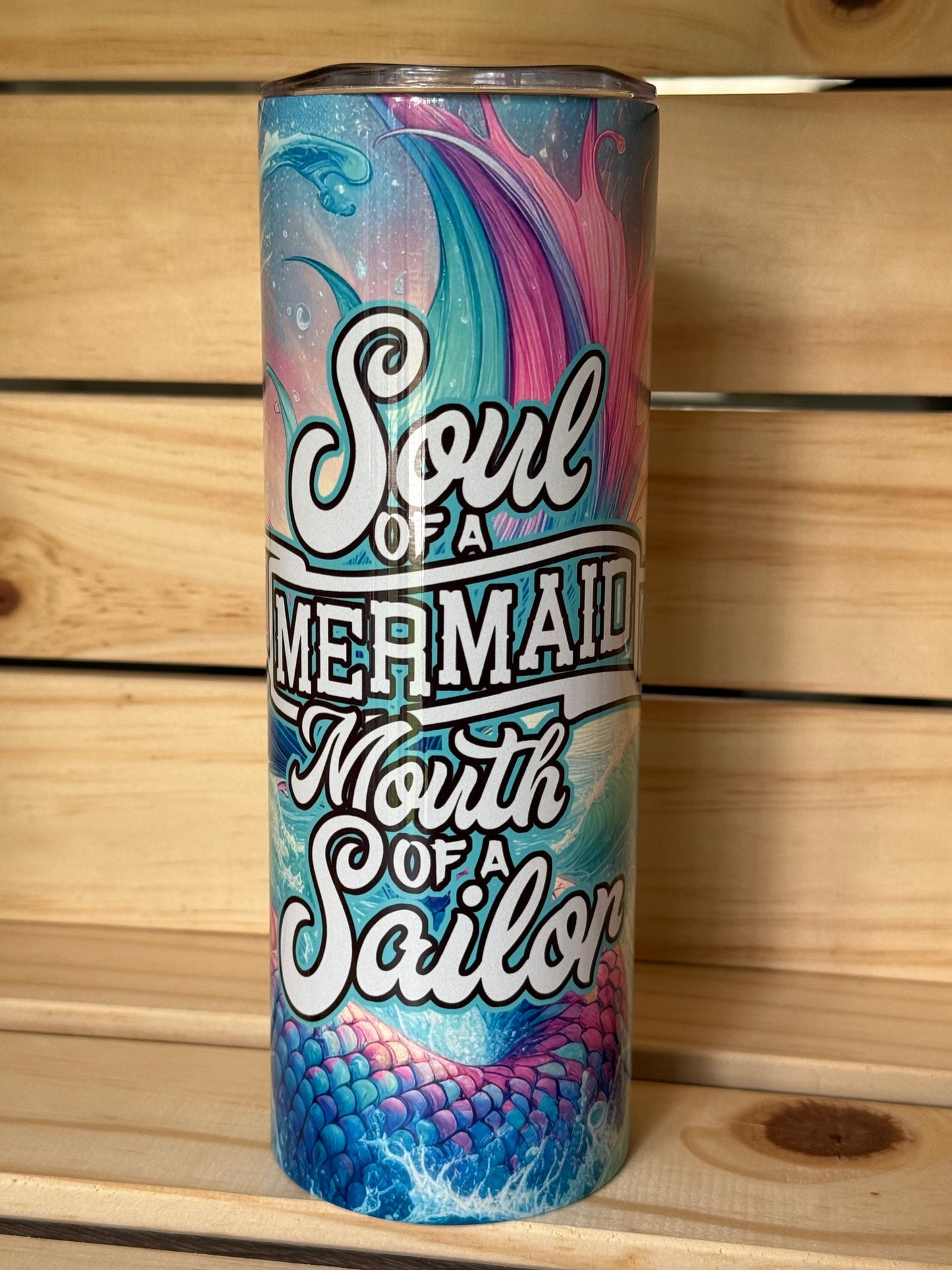20oz decorated stainless steel tumbler