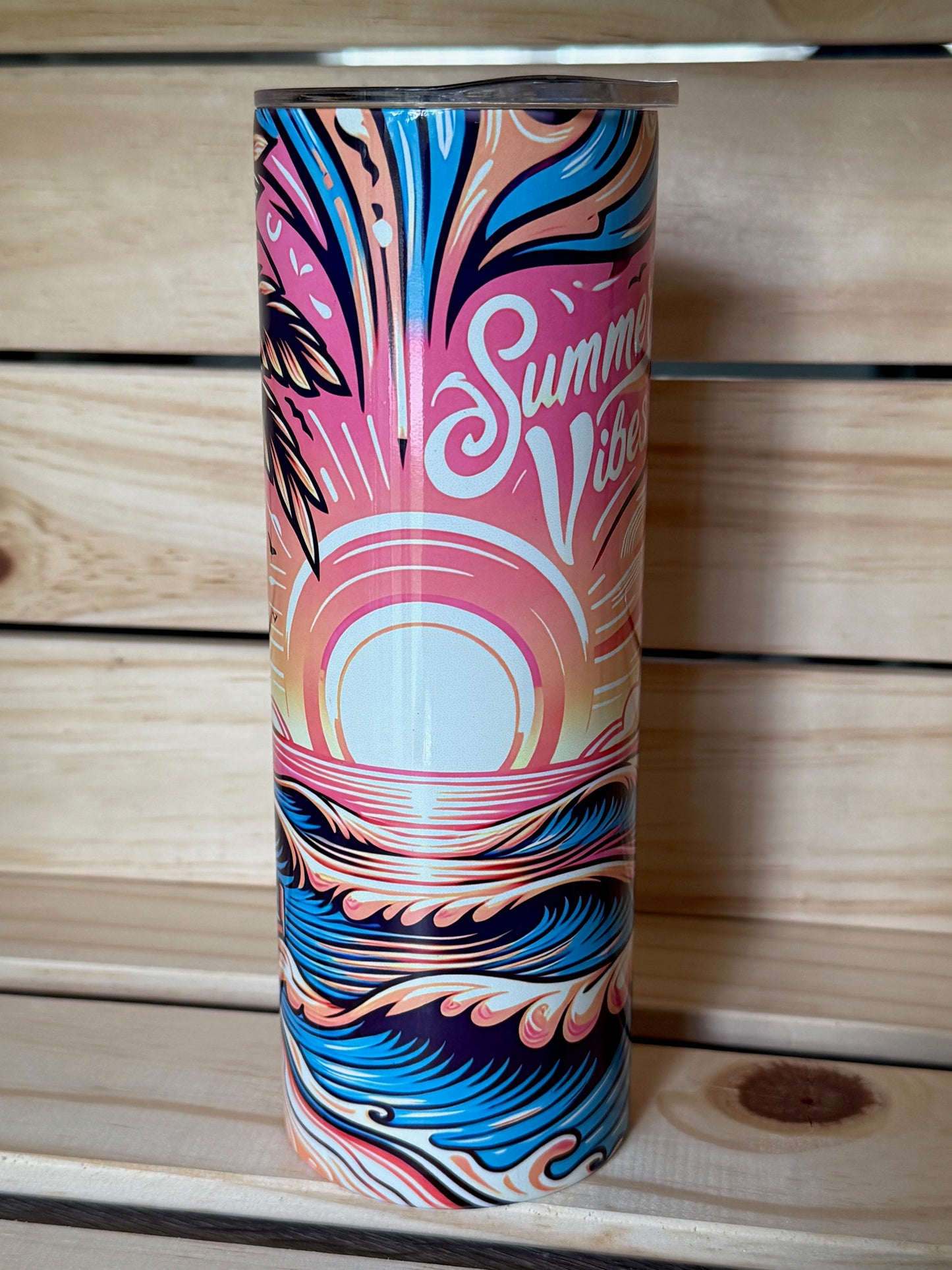20oz decorated stainless steel tumbler