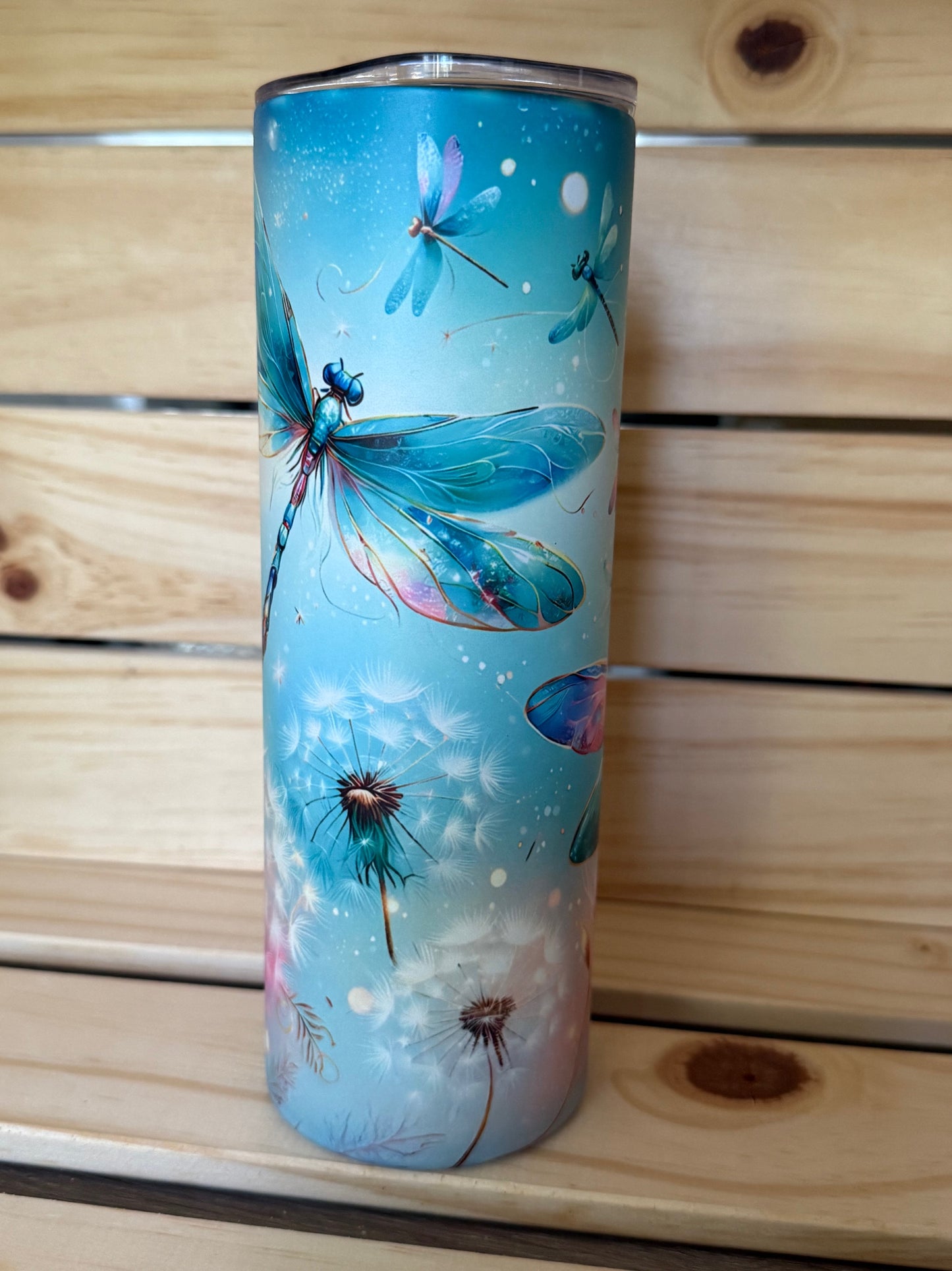 20oz decorated glow-in-the-dark stainless-steel tumbler