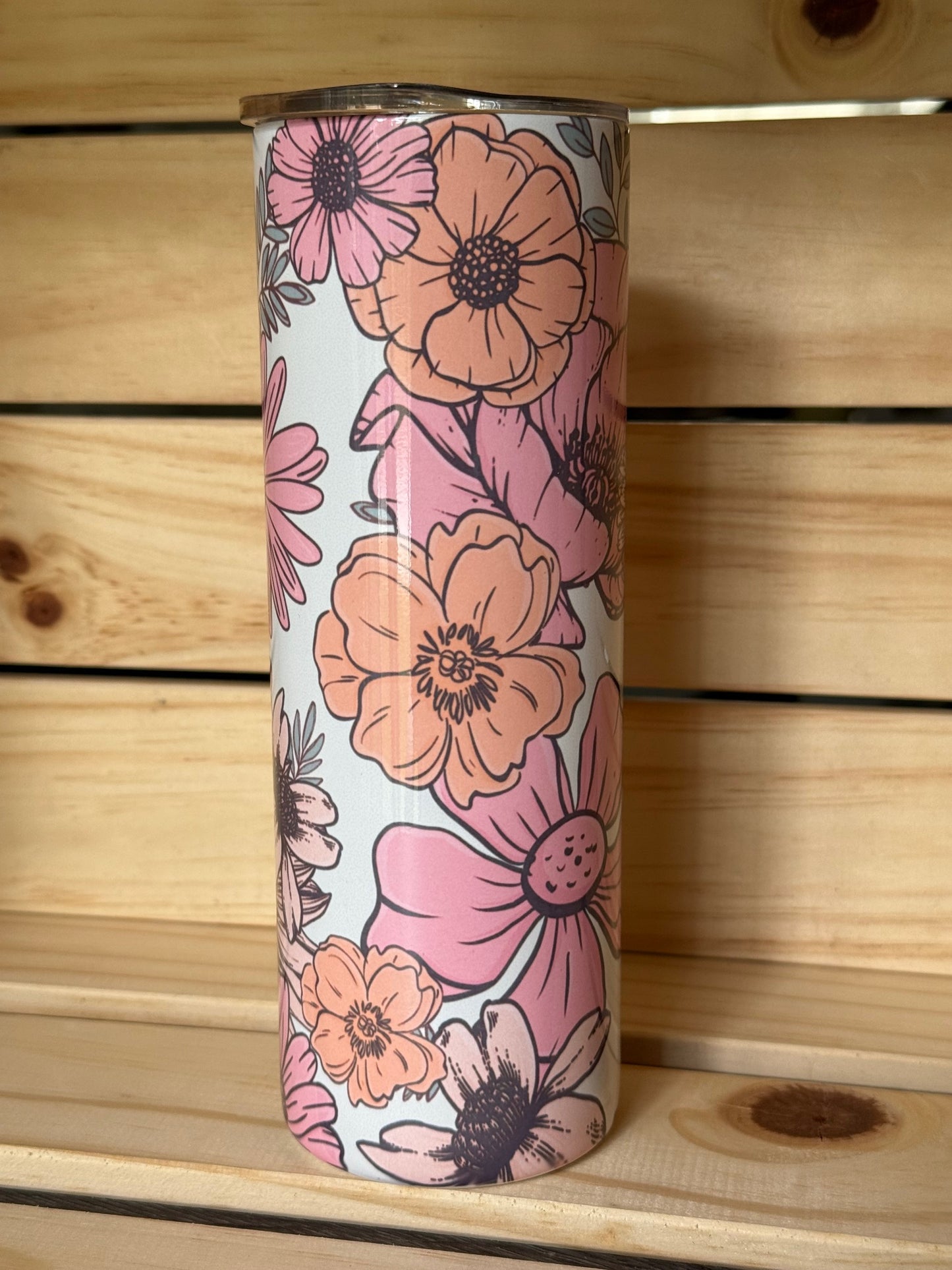 20oz decorated stainless steel tumbler