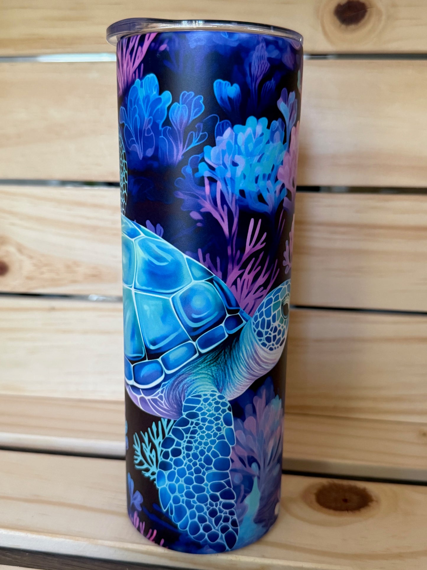 20oz decorated glow-in-the-dark stainless-steel tumbler
