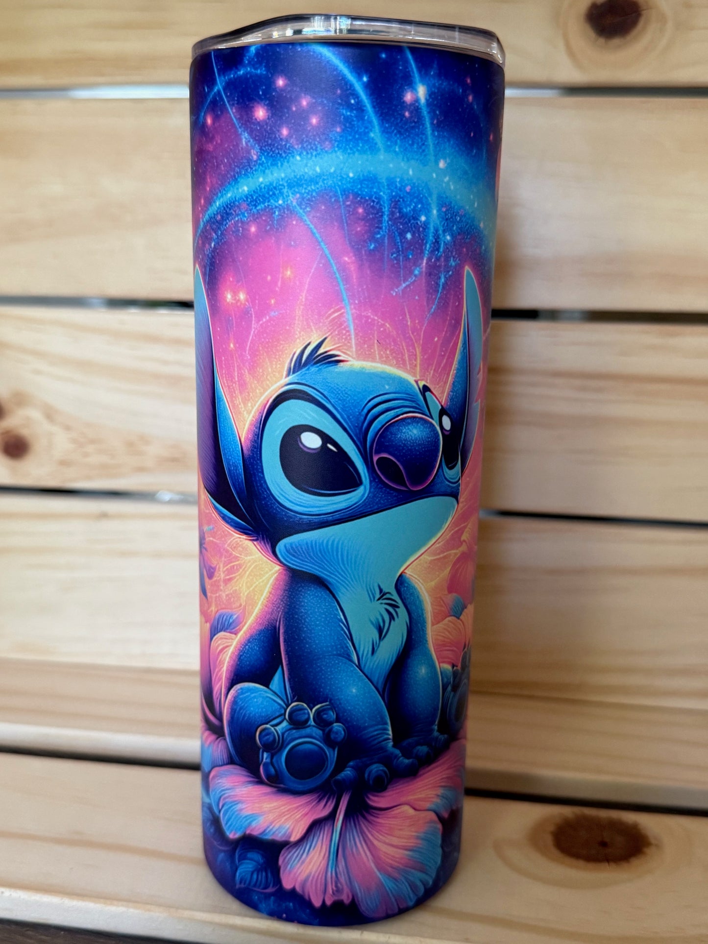 20oz decorated glow-in-the-dark stainless-steel tumbler
