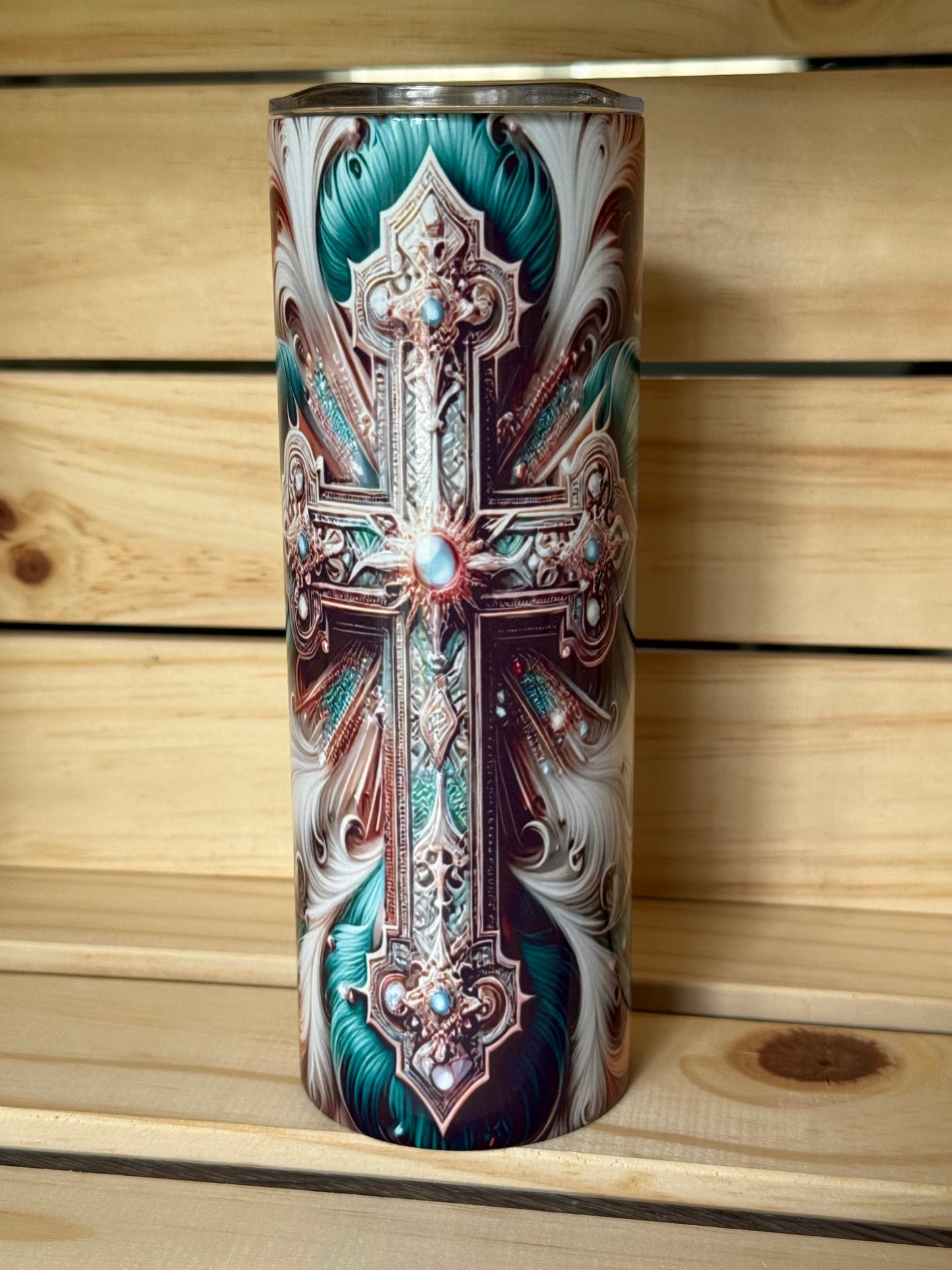 20oz decorated stainless steel tumbler